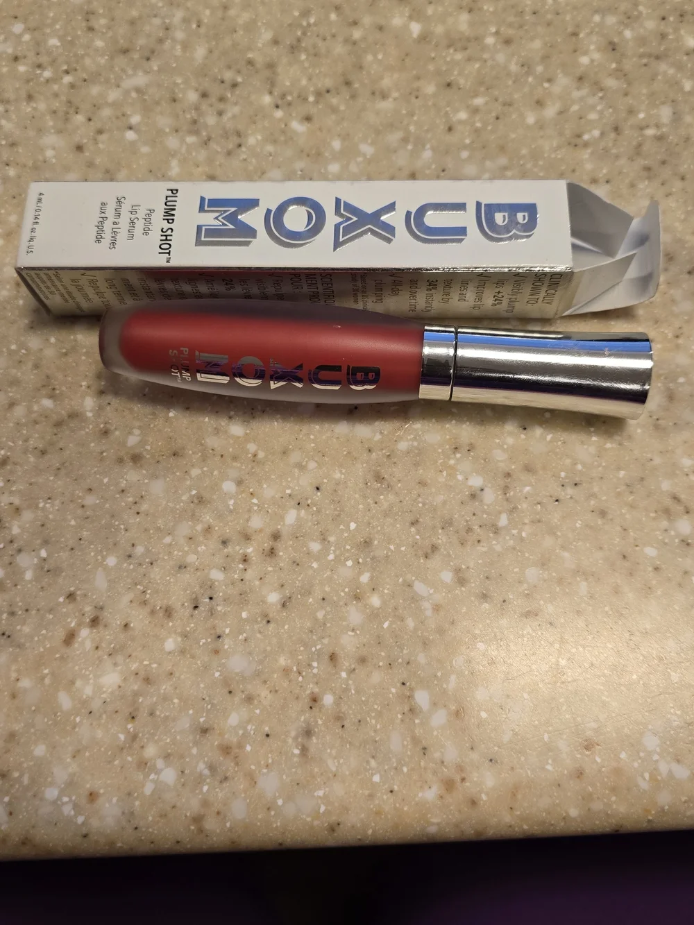 Buxom Plump Shot Lip Gloss - Deep Red Satin